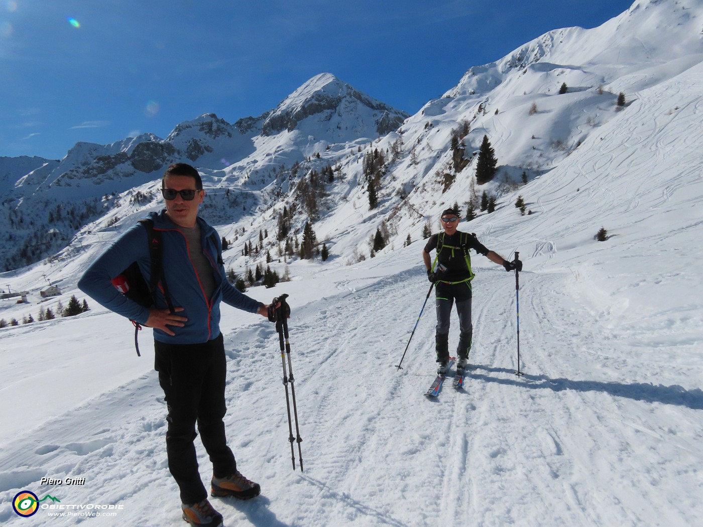 25 Bellissimo incontro con l'amico grande scialpinista Giorgio.JPG